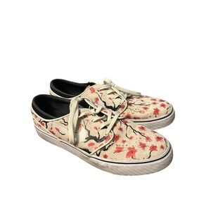 Nike cherry blossom skateboarding shoes.